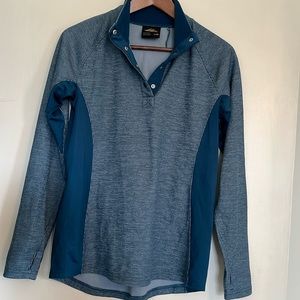 Pacific Trail long sleeve shirt 1/4 snap pull over blue women’s size Small